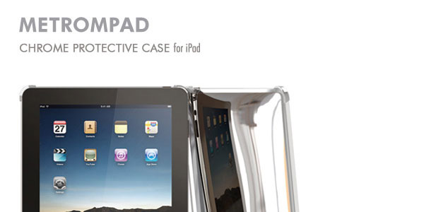 iPod touchのステンレス背面を再現したiPadケース