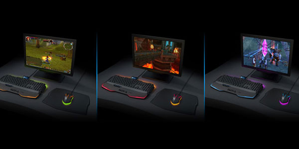 ゲームシーンに合わせて周辺機器のLED色を変更する『ROCCAT Talk FX』