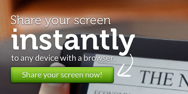 環境を問わず無料で複数人へ自分のデスクトップを共有できる『Screenleap』